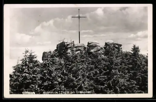 AK Gipfelkreuz auf dem Hochstein am Dreisessel