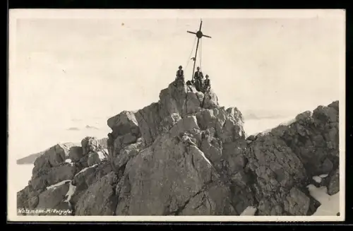 AK Gipfelkreuz auf dem Mittelgipfel vom Watzmann