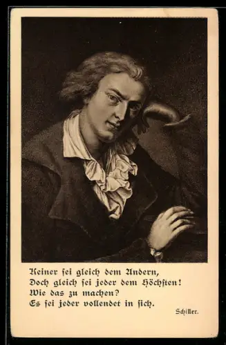AK Porträt Friedrich Schillers