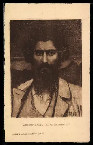 Künstler-AK Giovanni Segantini: Autoritratto di G. Segantini