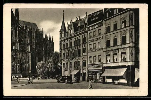 AK Köln, Friseur Josef Urban, Domhof 4