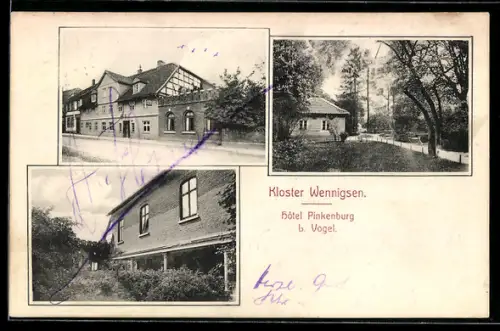 AK Wennigsen, Hotel Pinkenburg v. L. Vogel, Kloster