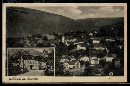 AK Waldrach im Ruwertal, Ortsansicht, Gasthaus Waldracher Hof
