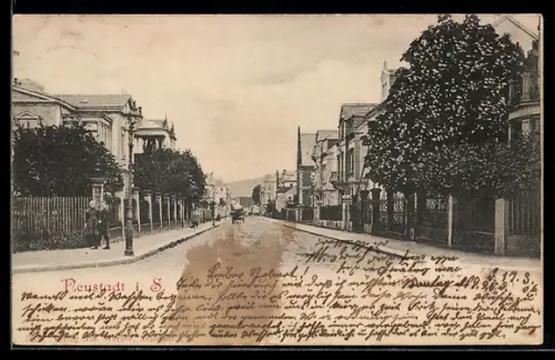 AK Neustadt i. S., Blick in die Albertstrasse