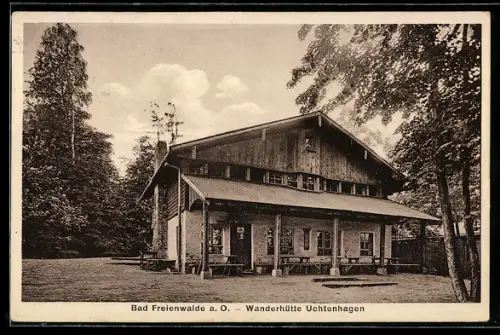 AK Bad Freienwalde a. O., Gasthaus Wanderhütte Uchtenhagen