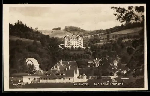 AK Bad Schallerbach, Teilansicht mit Kurhotel