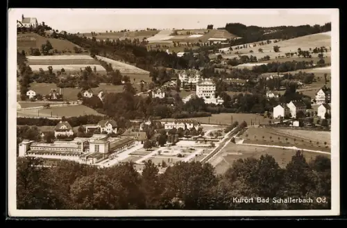 AK Bad Schallerbach /Od., Ortspanorama mit Kuranlagen