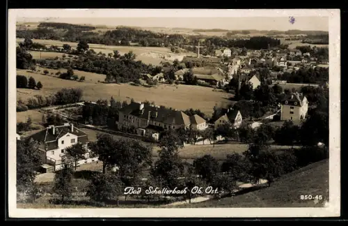 AK Bad Schallerbach /Ob. Ost., Ortspanorama aus der Vogelschau