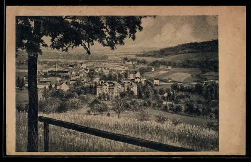 AK Bad Schallerbach /Oberösterreich, Panorama mit Ort