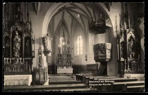 AK Steinbach am Attersee, Inneres der Kirche