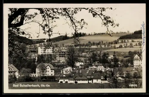 AK Bad Schallerbach /Ob. Öst., Panorama mit Ort