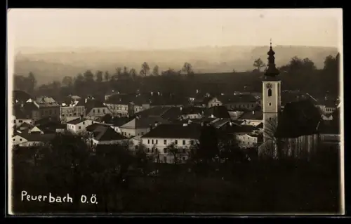 AK Peuerbach /O. Ö., Totalansicht mit Kirche
