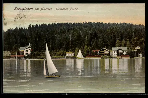 AK Seewalchen am Attersee, Westliche Partie, Segelboote