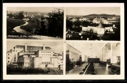 AK Gallspach /O.-Oe., Ortsansicht, Institut Zeileis mit Innenansicht