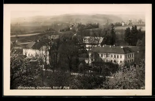 AK Grieskirchen /Oberdonau, Schloss Parz aus der Vogelschau