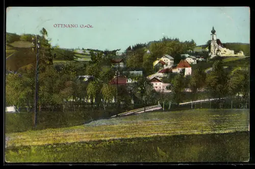 AK Ottnang /O.-Oe., Teilansicht mit Kirche