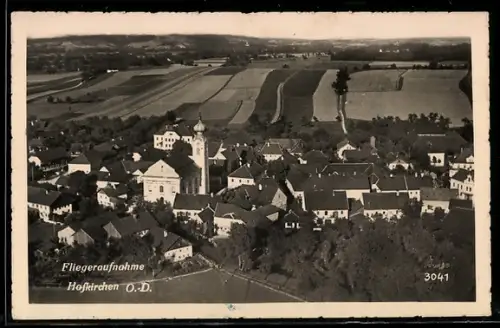 AK Hofkirchen /O.-D., Teilansicht mit Kirche