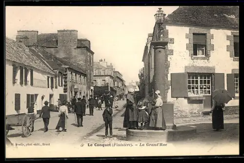 AK Le Conquet /Finistère, La Grand`Rue