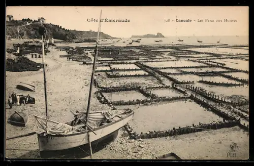 AK Cancale /Côte d`Émeraude, Les Parcs aux Huîtres