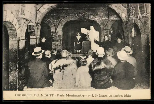 AK Paris, Montmartre, Cabaret du Néant, Les spectres tristes