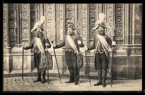 AK Rouen, Cathédrale, Les trois suisses