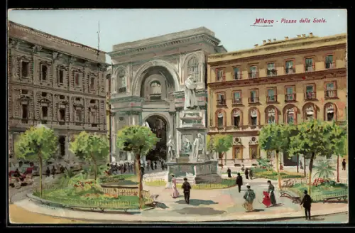 Lithographie Milano, Piazza della Scala