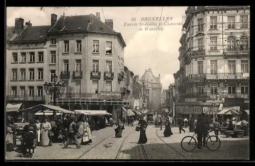 AK Bruxelles, Parvis St-Giles et Chaussée de Waterloo
