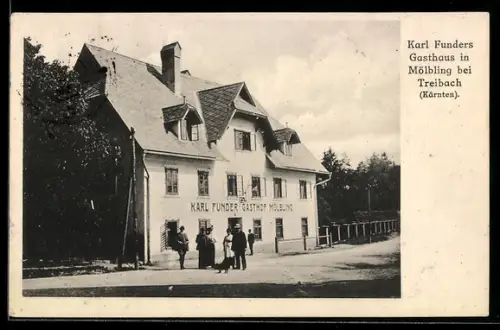 AK Mölbling bei Treibach, Karl Funders Gasthaus