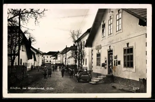 AK Klaffer im Mühlviertel, Handlung von Josef Ploser mit Strassenpartie