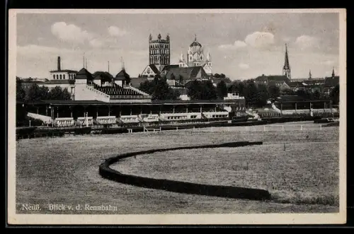 AK Neuss, Blick von der Rennbahn