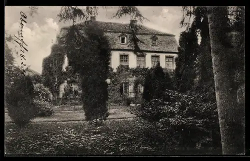 AK Oberurff, Herrenhaus mit Gartenanlagen