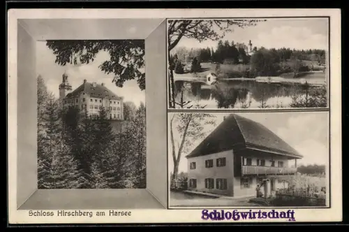 AK Weilheim /Obb., Schloss Hirschberg am Harsee