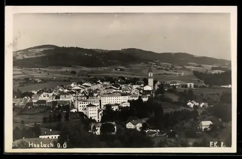 AK Haslach /O. Ö., Teilansicht mit Kirche