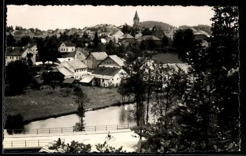AK Haslach i. M., Teilansicht mit Kirche