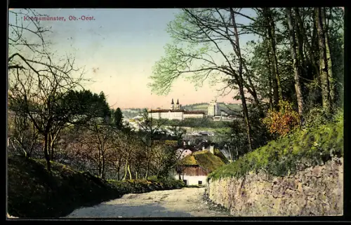 AK Kremsmünster /Ob. Öst., Panorama mit Stift