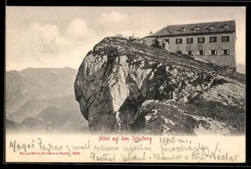 AK Schafberg, Schafbergspitze, Hotel auf dem Schafberg