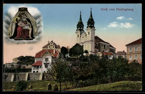 AK Pöstlingberg, Kirche mit Gnadenbild