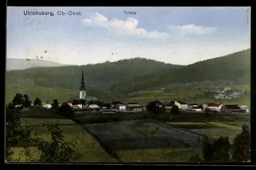 AK Ulrichsberg /Ob.-Oest., Totalansicht mit Kirche