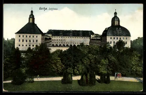 AK Gotha, Schloss mit Anlagen