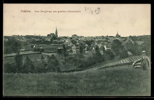 AK Dahlen, Vom Burgberge aus gesehen