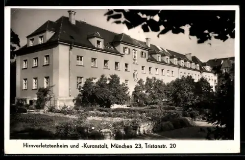 AK München, Hirnverletztenheim und Kuranstalt, Tristanstrasse 20