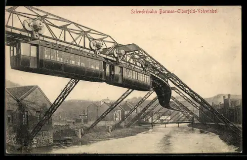 AK Barmen, Schwebebahn Barmen-Elberfeld-Vohwinkel