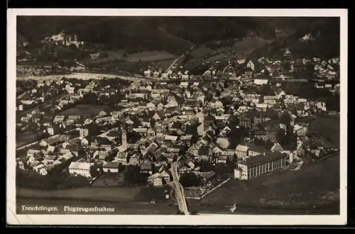 AK Treuchtlingen, Gesamtansicht, Flugzeugaufnahme