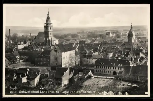 AK Bad Langensalza, Totalansicht von der Bergkirche