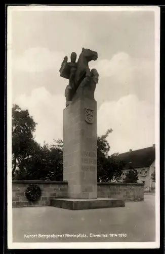 AK Bergzabern /Rheinpfalz, Ehrenmal 1914-18