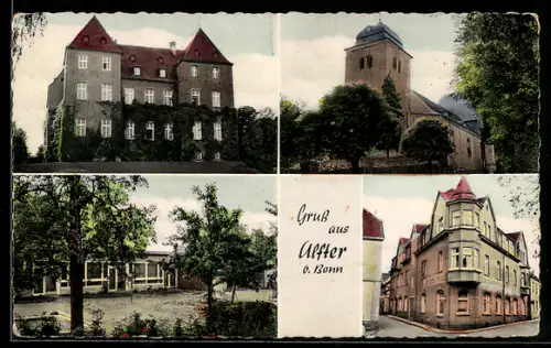AK Alfter b. Bonn, Burg, Kirche, St. Anna-Haus