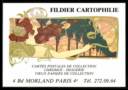 AK Paris, Fildier Cartophile, Ansichtskartenbörse