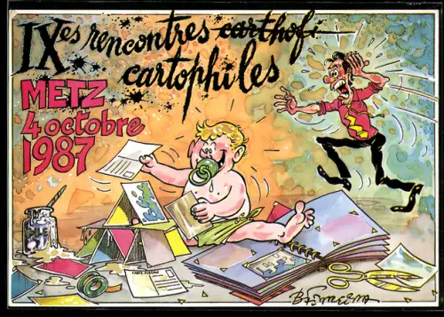 AK Metz, IXes rencontres cartophiles en Octobre 1987, Ansichtskartenbörse