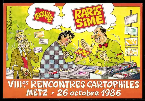 AK Metz, VIIIes rencontres cartophiles en Octobre 1986, Ansichtskartenbörse