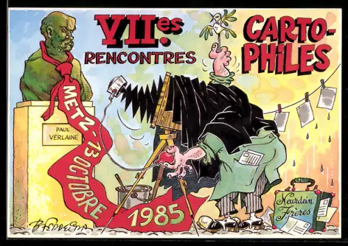 AK Metz, VIIes rencontres cartophiles en Octobre 1985, Ansichtskartenbörse